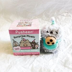 Gund Pusheen Series 8: Christmas Sweets Stormy and Cookie Ornament Plush